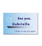 名刺風日常会話『Gabriella』専用（個別スタンプ：40）