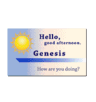 名刺風日常会話『Genesis』専用（個別スタンプ：2）