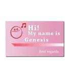 名刺風日常会話『Genesis』専用（個別スタンプ：20）