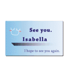 名刺風日常会話『Isabella』専用（個別スタンプ：40）