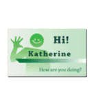 名刺風日常会話『Katherine』専用（個別スタンプ：4）