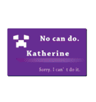 名刺風日常会話『Katherine』専用（個別スタンプ：16）