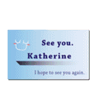 名刺風日常会話『Katherine』専用（個別スタンプ：40）