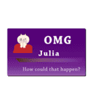 名刺風日常会話『Julia』専用（個別スタンプ：10）