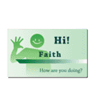 名刺風日常会話『Faith』専用（個別スタンプ：4）