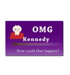 名刺風日常会話『Kennedy』専用（個別スタンプ：10）