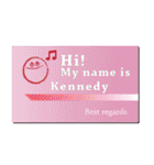 名刺風日常会話『Kennedy』専用（個別スタンプ：20）