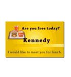 名刺風日常会話『Kennedy』専用（個別スタンプ：35）