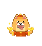 Borky shiba dog: Happy Chinese New Year（個別スタンプ：12）