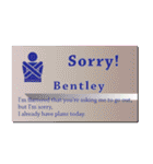 名刺風日常会話『Bentley』専用（個別スタンプ：8）