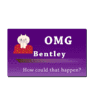 名刺風日常会話『Bentley』専用（個別スタンプ：10）