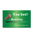 名刺風日常会話『Bentley』専用（個別スタンプ：17）