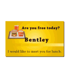 名刺風日常会話『Bentley』専用（個別スタンプ：35）