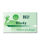 名刺風日常会話『Brody』専用（個別スタンプ：4）