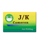 名刺風日常会話『Cameron』専用（個別スタンプ：25）