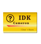 名刺風日常会話『Cameron』専用（個別スタンプ：26）