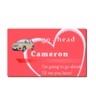 名刺風日常会話『Cameron』専用（個別スタンプ：28）