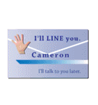 名刺風日常会話『Cameron』専用（個別スタンプ：29）