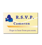 名刺風日常会話『Cameron』専用（個別スタンプ：30）