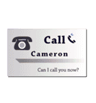 名刺風日常会話『Cameron』専用（個別スタンプ：33）