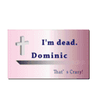 名刺風日常会話『Dominic』専用（個別スタンプ：19）