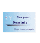 名刺風日常会話『Dominic』専用（個別スタンプ：40）