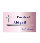 名刺風日常会話『Abigail』専用（個別スタンプ：19）