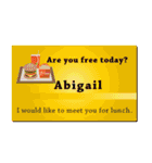 名刺風日常会話『Abigail』専用（個別スタンプ：35）