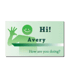 名刺風日常会話『Avery』専用（個別スタンプ：4）