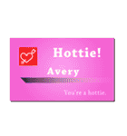 名刺風日常会話『Avery』専用（個別スタンプ：18）