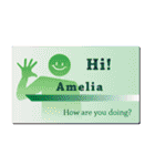 名刺風日常会話『Amelia』専用（個別スタンプ：4）