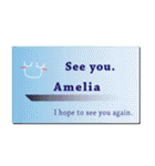 名刺風日常会話『Amelia』専用（個別スタンプ：40）