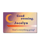 名刺風日常会話『Jocelyn』専用（個別スタンプ：3）