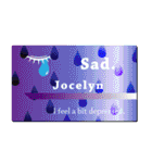 名刺風日常会話『Jocelyn』専用（個別スタンプ：24）