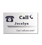 名刺風日常会話『Jocelyn』専用（個別スタンプ：33）