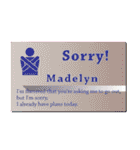 名刺風日常会話『Madelyn』専用（個別スタンプ：8）