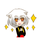 White Haired Cat Girl 2（個別スタンプ：5）