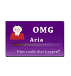 名刺風日常会話『Aria』専用（個別スタンプ：10）