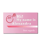 名刺風日常会話『Alexandra』専用（個別スタンプ：20）