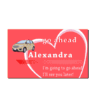 名刺風日常会話『Alexandra』専用（個別スタンプ：28）