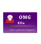 名刺風日常会話『Ella』専用（個別スタンプ：10）