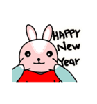 Fen Fen-No.5- Rabbit [New Year Stickers]（個別スタンプ：9）