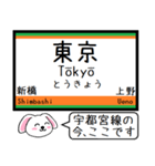 宇都宮線 いまこの駅だよ！タレミー（個別スタンプ：1）