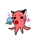 "octopus " cat（個別スタンプ：3）