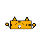 Feeling of a square cat（個別スタンプ：10）