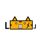 Feeling of a square cat（個別スタンプ：18）