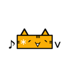 Feeling of a square cat（個別スタンプ：21）