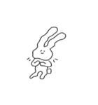 powerless rabbit, mooto...（個別スタンプ：23）