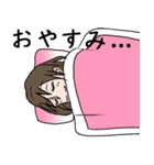 パーカー女子！（個別スタンプ：3）