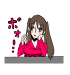パーカー女子！（個別スタンプ：6）